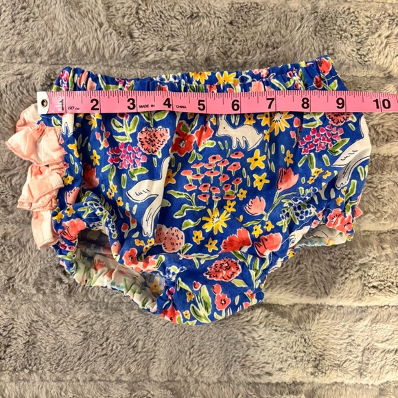 Handmade Bloomers, Diaper Cover, Ruffles, Colorful, Animals, Florals, Pink Plaid - Picture 3 of 4